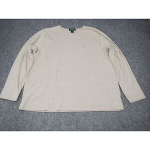 Lauren Ralph Lauren Beige‎ Cotton Long Sleeve Top Women's Casual Comfort 2X